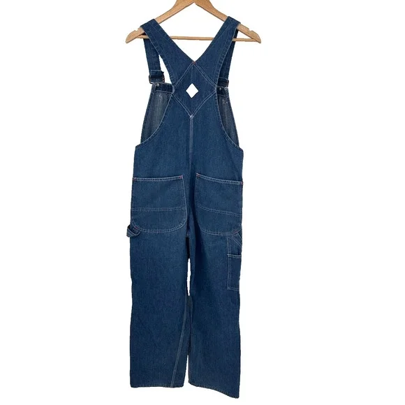 Vintage 70s JC Penny Big Mac Denim Bib Overalls Workwear Sanforized Union 32X30 - Picture 6 of 7